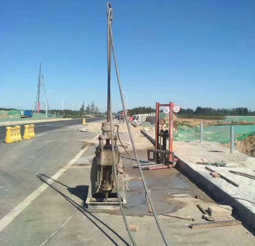 普格公路高聚物注浆加固